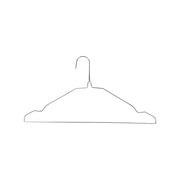 MK-43 - Zilver - Metalen Kledinghangers met Inkeping 2.2mm dikte